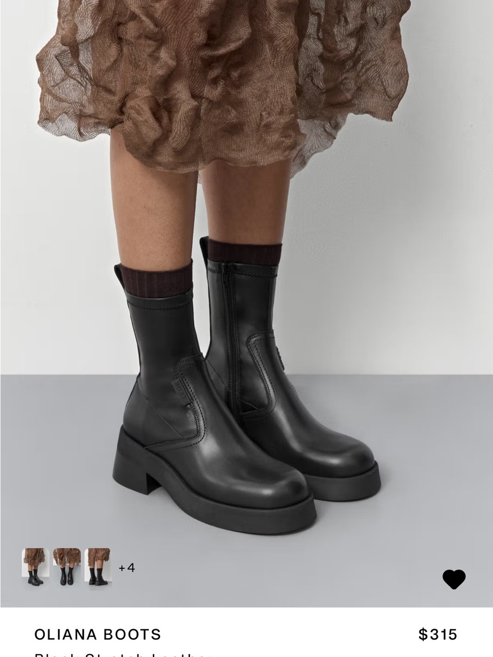 Miista Oliana Leather Boots size 8.5 - Picture 2 of 14